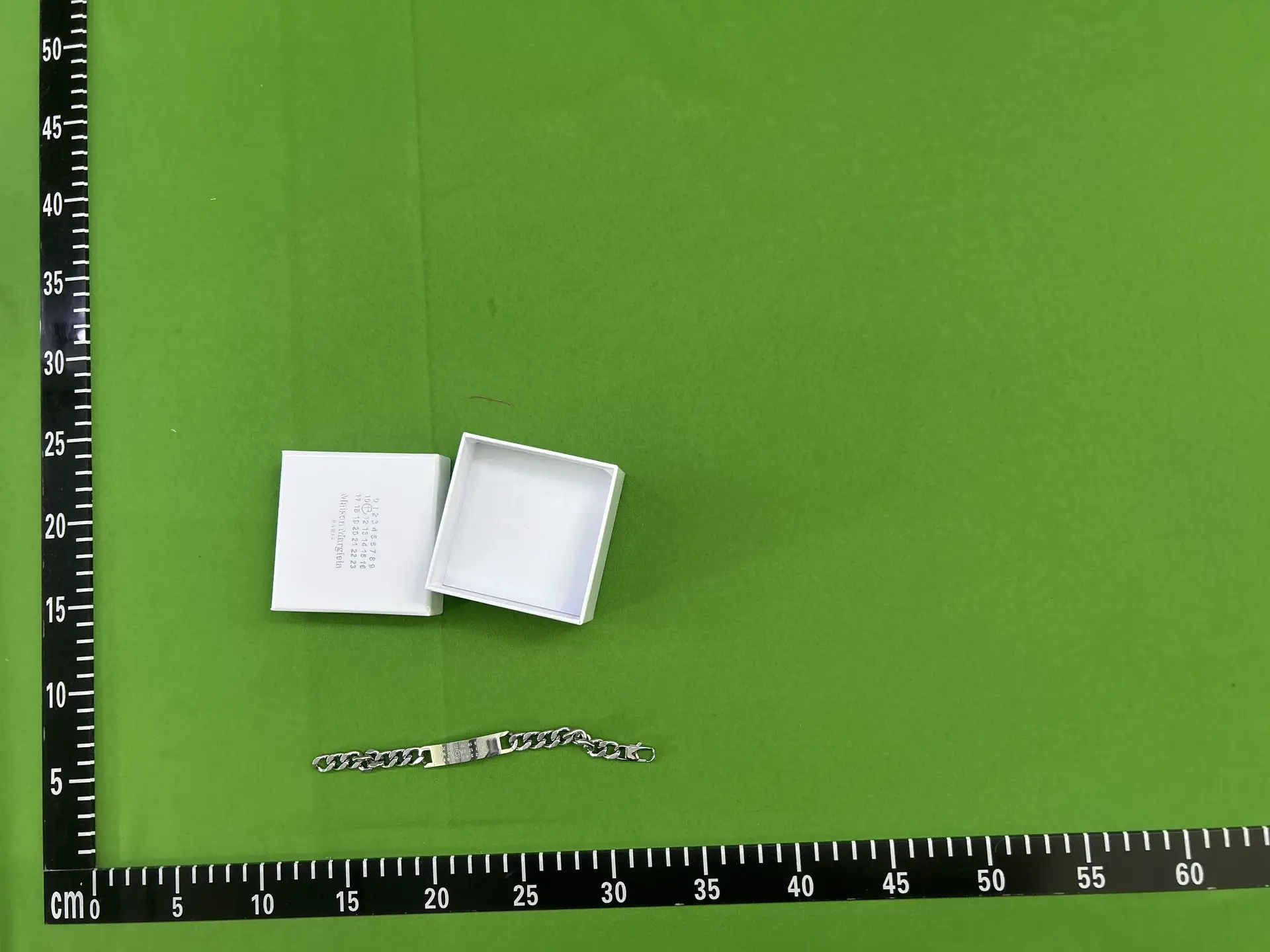 Maison Margiela 22Ss Digital Logo Nameplate Bracelet