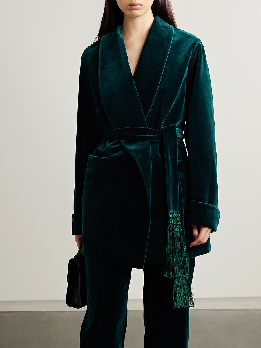 Fashionable Casual Blazer for Women 2026 Spring New Style with Lace-Up Tassel Design Long-Sleeve Small Suit Jacket for Women