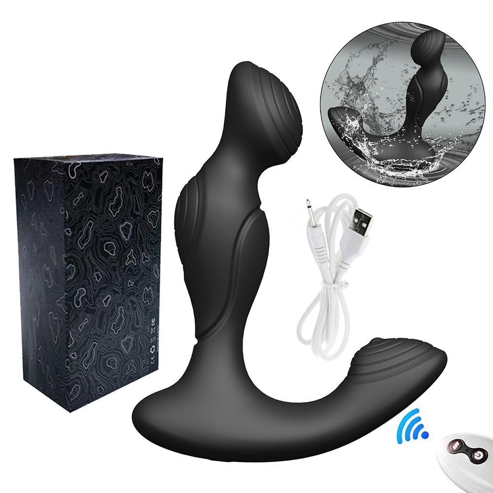 Dual-Vibration Prostate Wireless Remote Control Massager for Men and Women, 10-Frequency Dual-Motor Vibration, Electric Manufacturer Batch