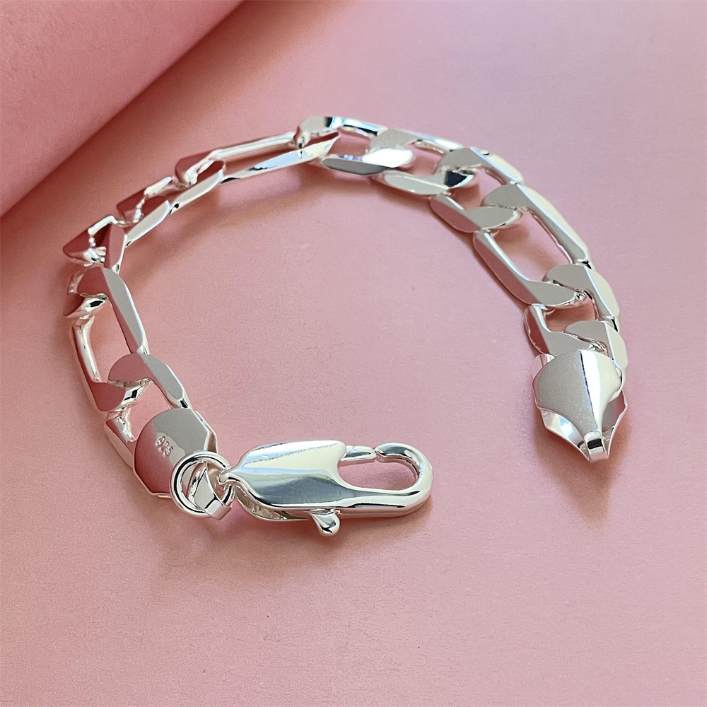 Foreign trade jewelry silver plated 12mm three to one Ferrero bracelet Little Red Riding Book TikTok popular bracelet in stock wholesale