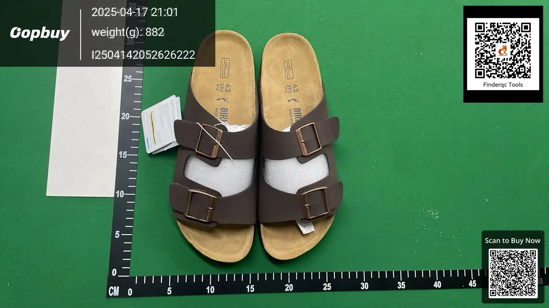 Birkenstock Arizona Dark Brown Leather Platform Sandals