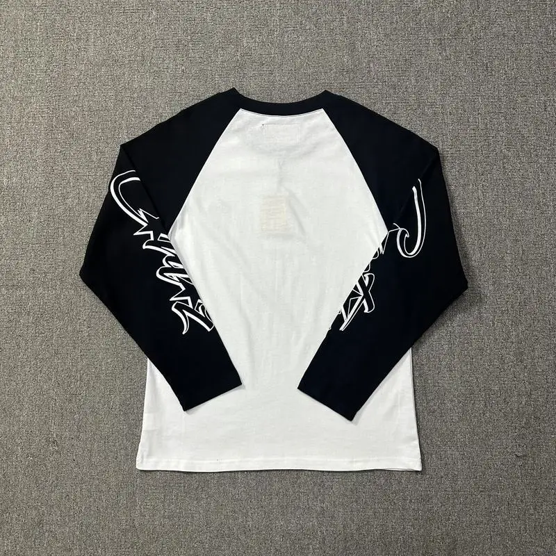 Cross-border Trendy Brand Corteiz Alcatraz Island Letter Print Unisex Casual Loose Color-matching Long-sleeved T-shirt