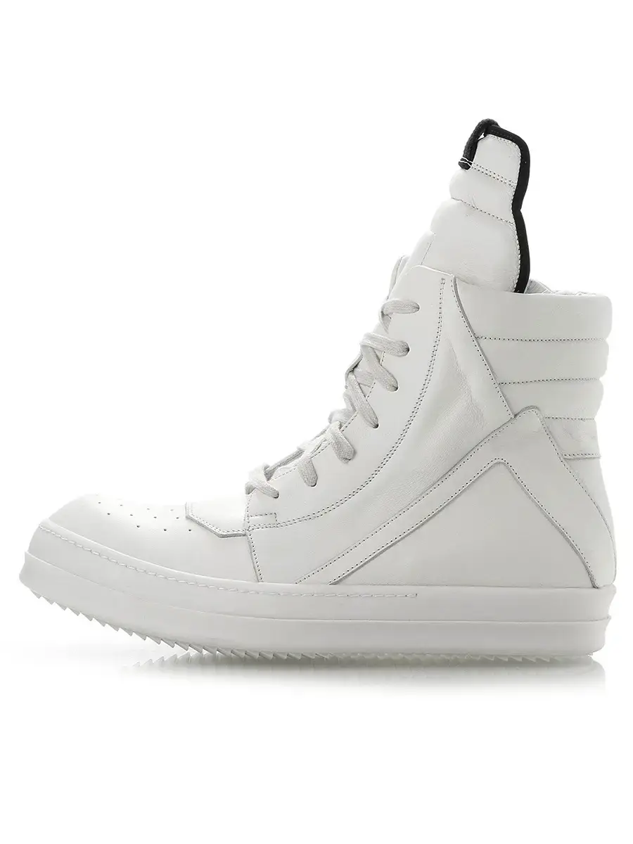 Rick Ro Inverted Triangle High-Top Shoes Main Line Dark Pioneer Classic Inner and Outer Cowhide Men and Women Same Style Casual Shoes