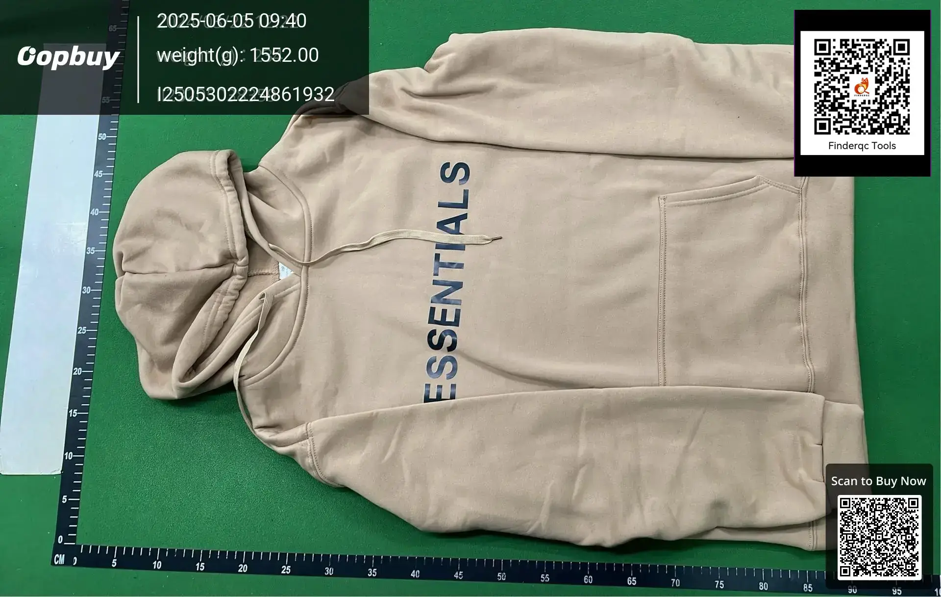 FEAR OF GOD double-line ESSENTIALS couple plus velvet suit sweater men's and women's double-line high street tide brand batch f