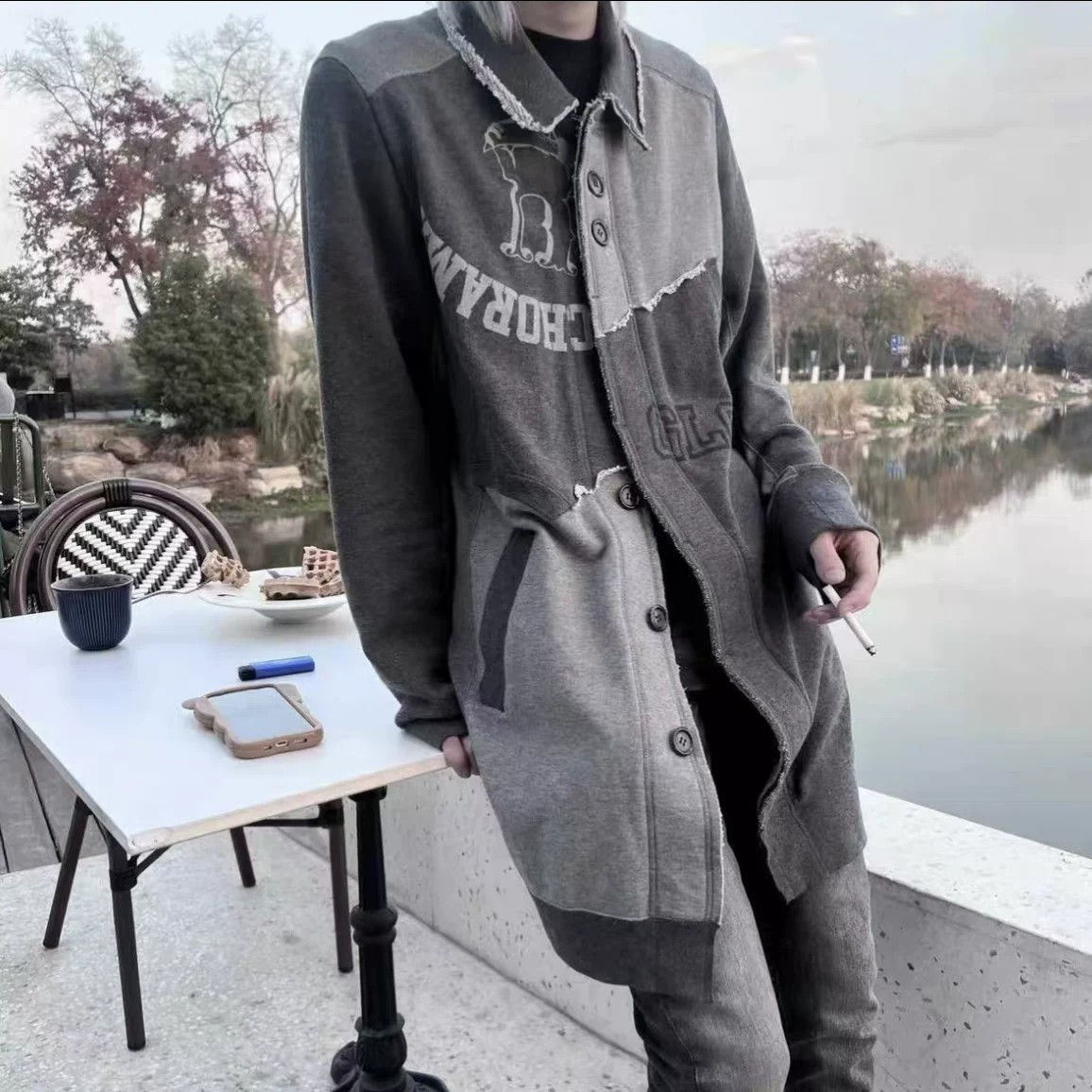 [in Stock, Immediate Dispatch] - Undercover 03Sd Distressed Deconstructed Patchwork Coat