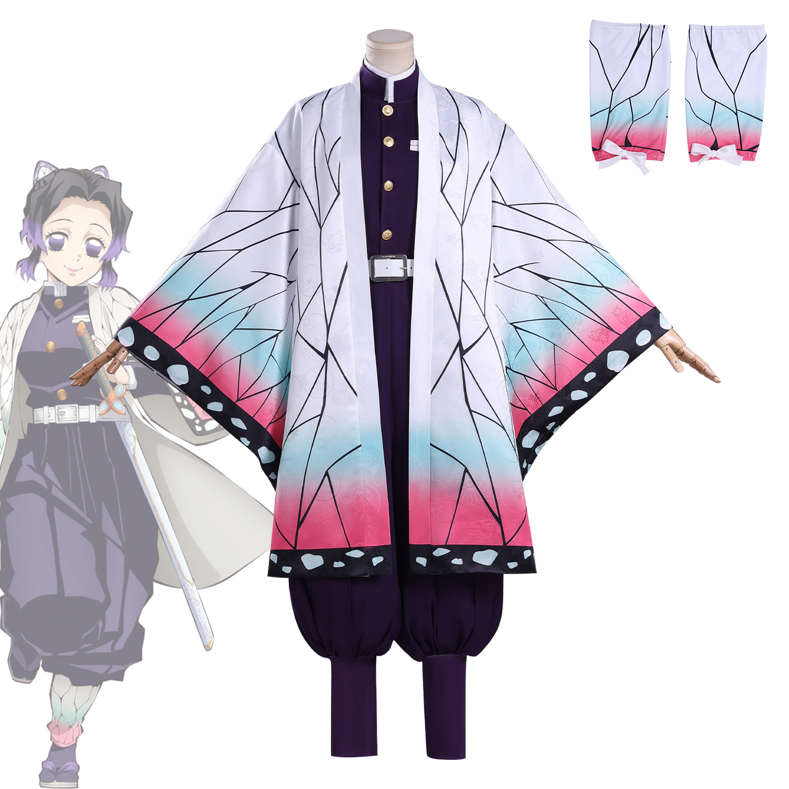 Halloween Demon Slayer: Kimetsu No Yaiba Inosuke Hashibira Cosplay Wig Demon Slayer Uniform Cosplay Costume