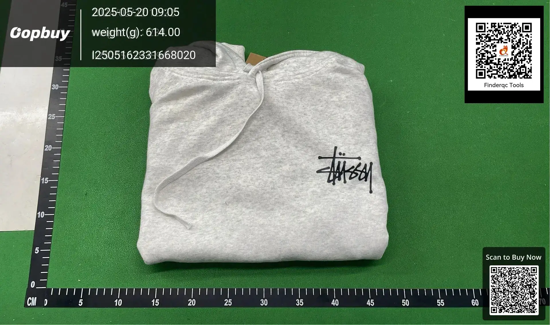 Stussy Grey Heather Hoodie