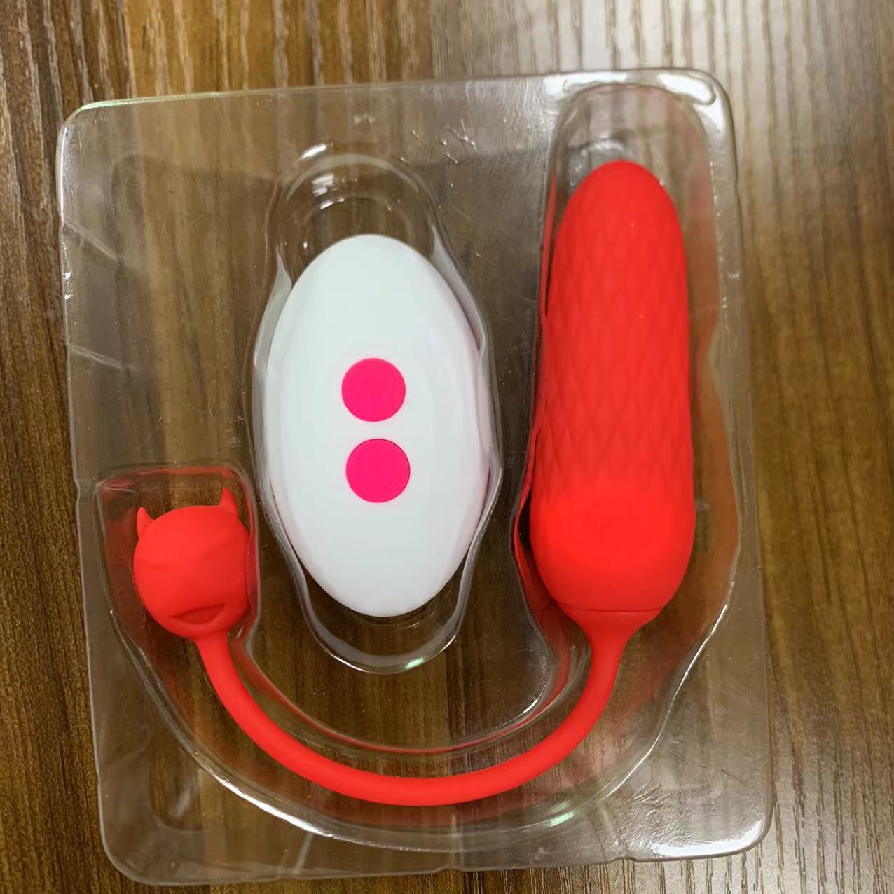 Amazon Explosions Devil Wireless Remote Control Pull Rope Vibration Jumping Egg Couples Tease Sexy Mini Massage Stick Wholesale