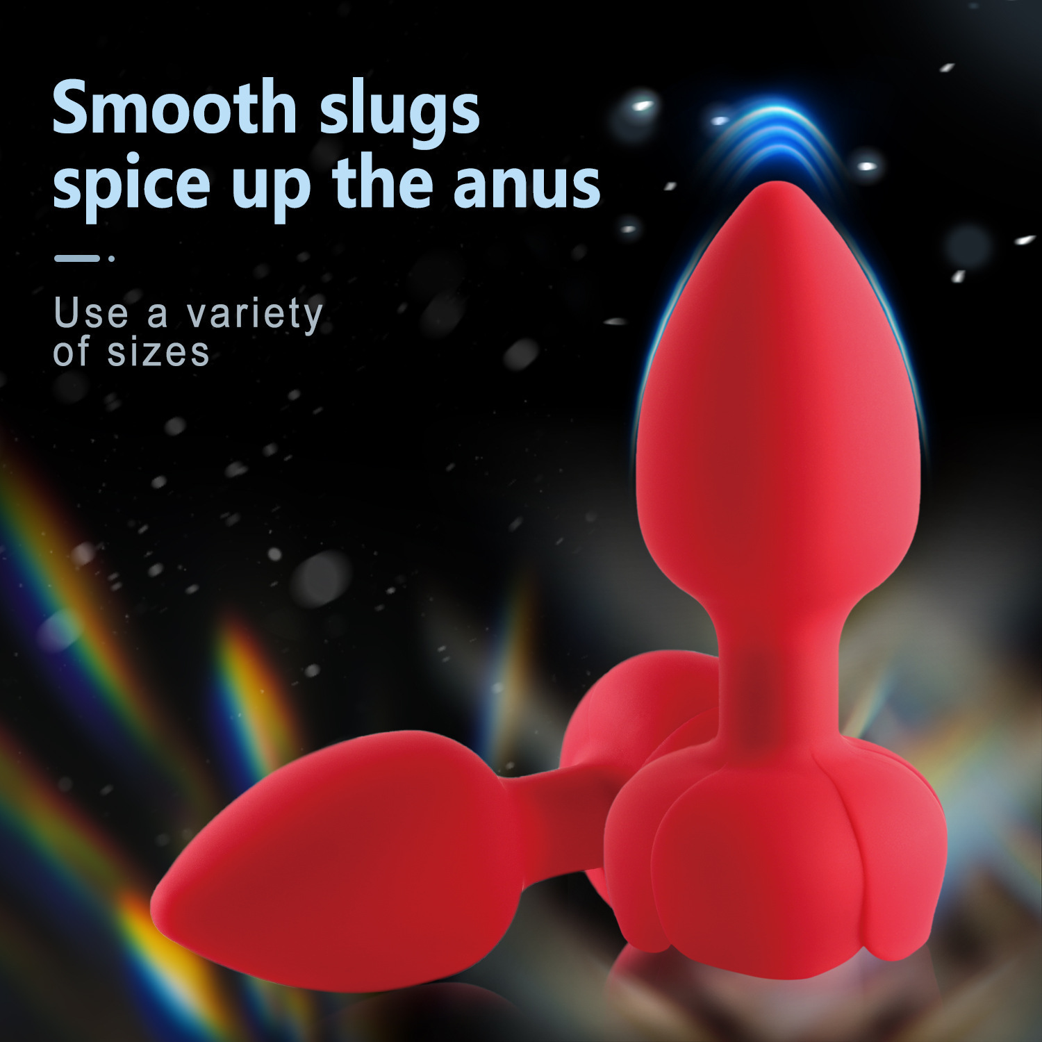 Foreign trade rose magnetic suction remote control anal plug AV vibrator Silicone Anal plug vibrator sexy back court Amazon Supply