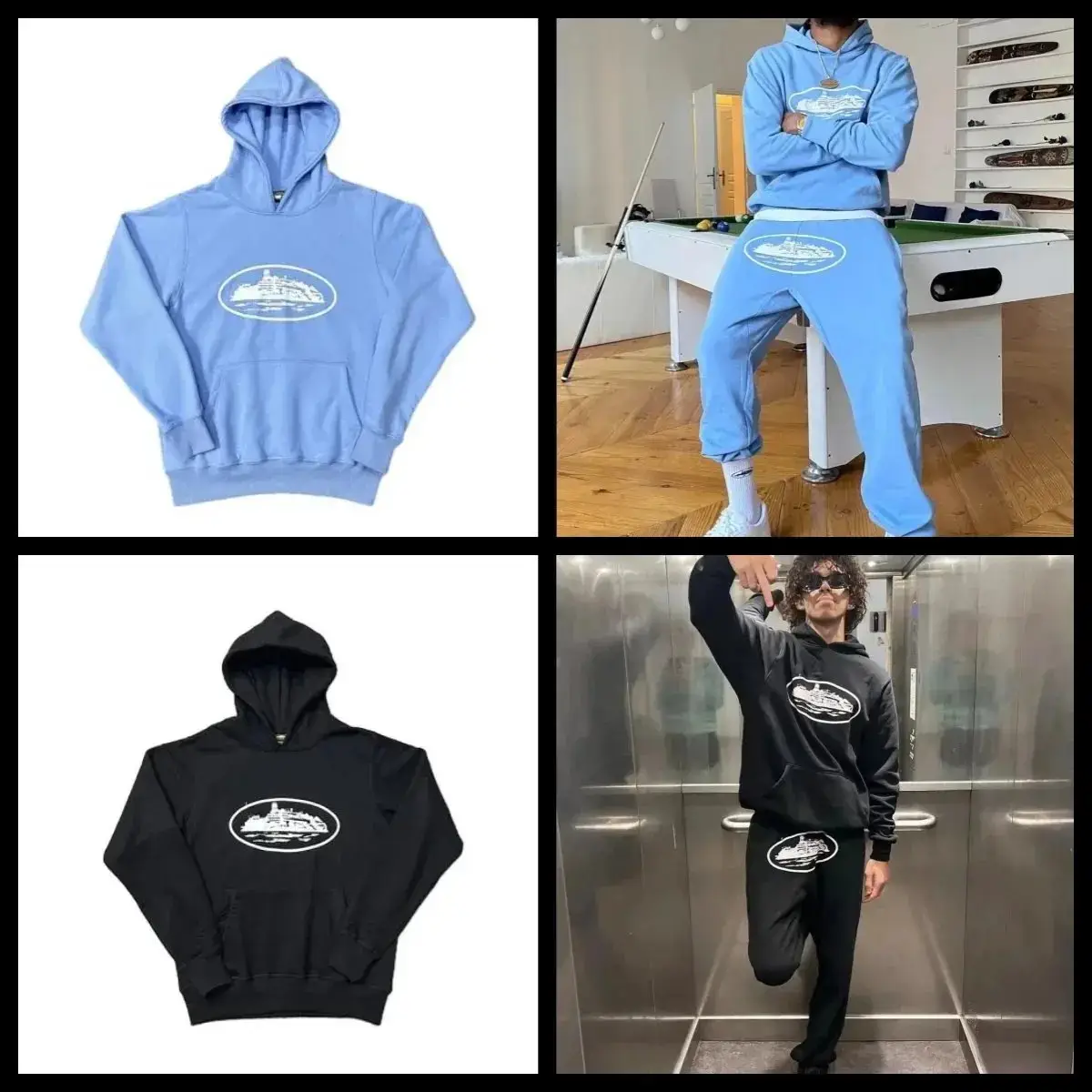 Sweats Street Sports Trendy Hoodie with Velve-xw2