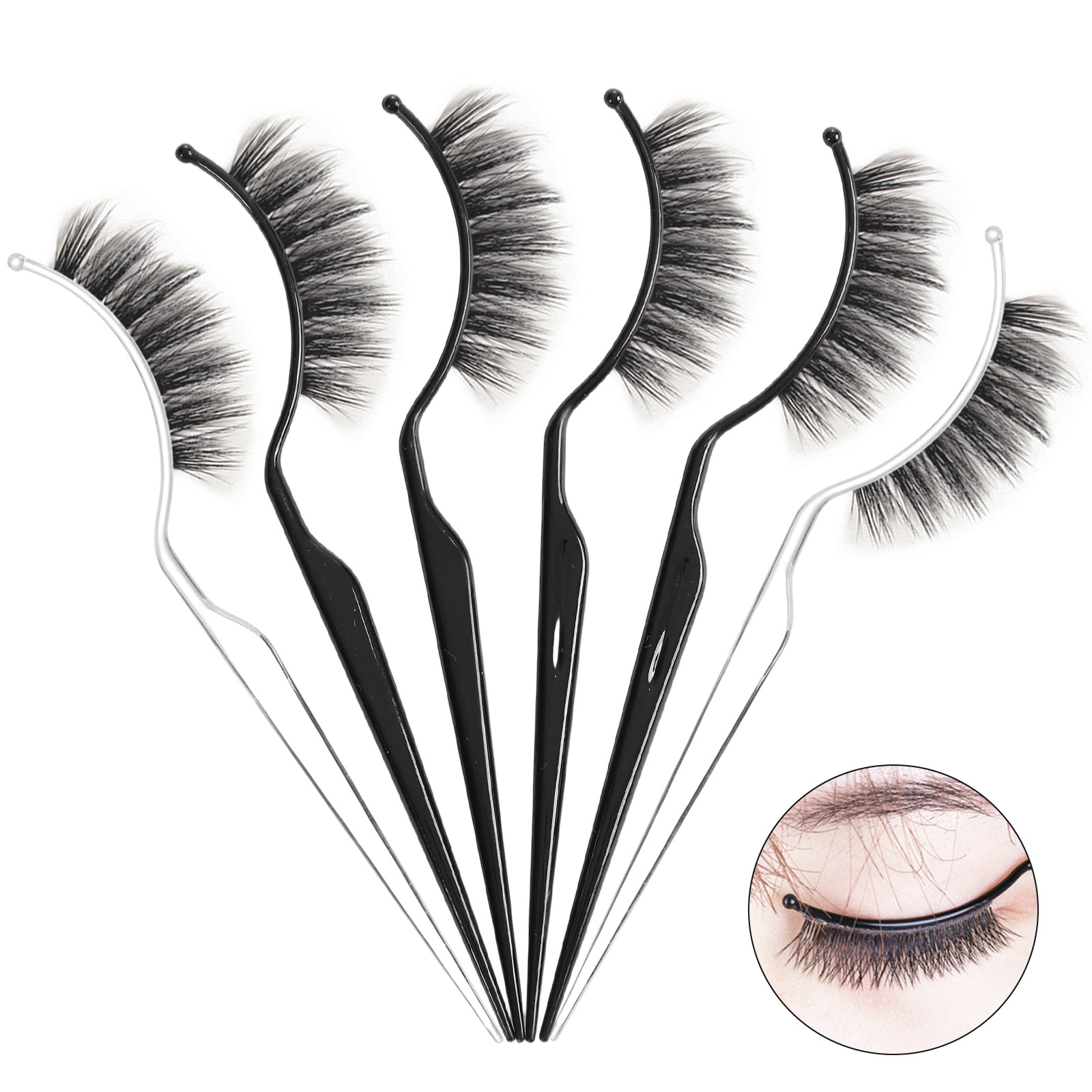 Factory in stock wholesale eyelash tester display rack planting board version artifact plastic stick display false eyelashes