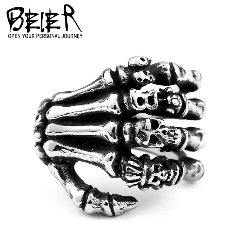 BEIER Skeleton Hand Ring