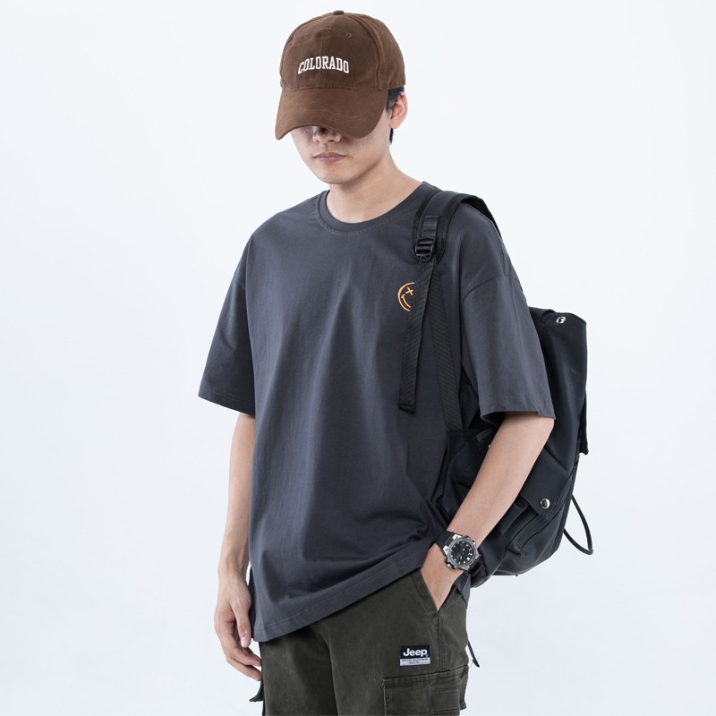Summer Short-Sleeved T-Shirt for Men, Loose Fit, Large Size, Men's Short-Sleeved Clothing, Model 091, Main Promotion, Hot-Selling Items, Large Quantity Discount