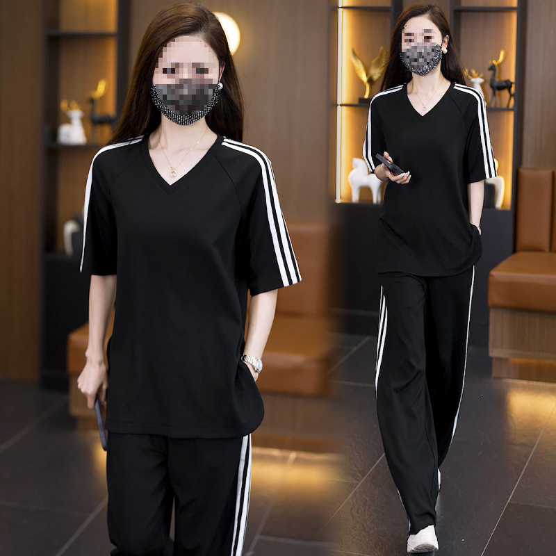Plus-Size Trendy Casual Sportswear Set 2026 Summer New Sweet and Spicy Style, Flattering and Stylish Two-Piece Outfit for Outerwear foto QC de 1688 en Qualit.ly