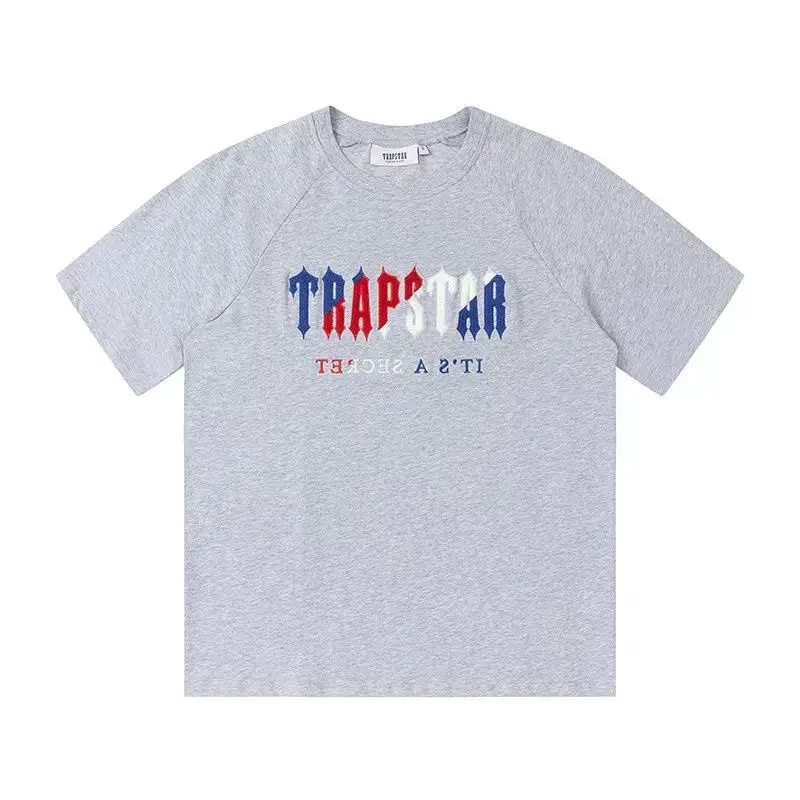 National fashion new fashion printed short sleeve casual loose breathable all-match top college sports round neck cotton T-shirt