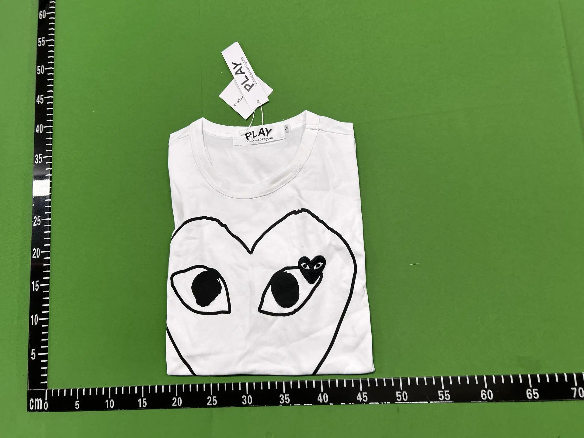 Comme des Garçons PLAY Heart Logo T-Shirt White
