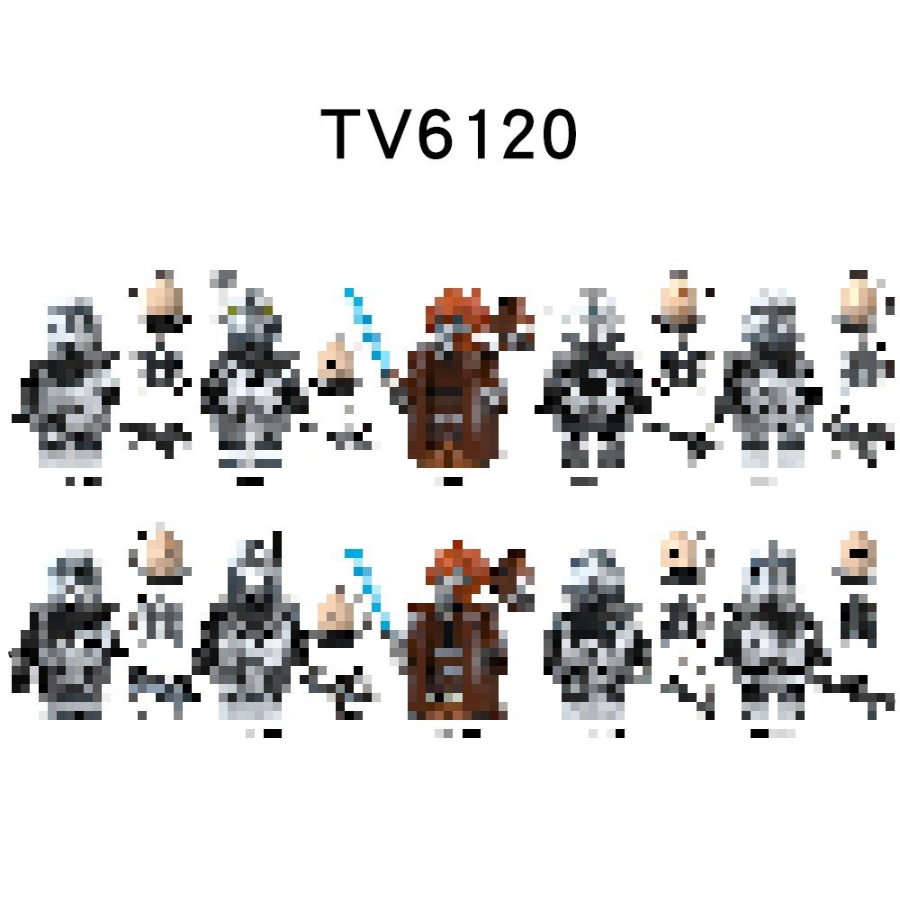 Foreign Trade Tv6120-6121 Planet Series Wolf Pack Clone Troopers Assembled Building Block Figures Toy Bags Wholesale