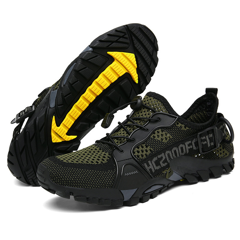 plus size Rock Climbing Shoes Breathable Flying Weaving Low-top Traceability Shoes Foreign Trade Cross-border Couple Outdoor Mountaineering Hiking sneaker Men