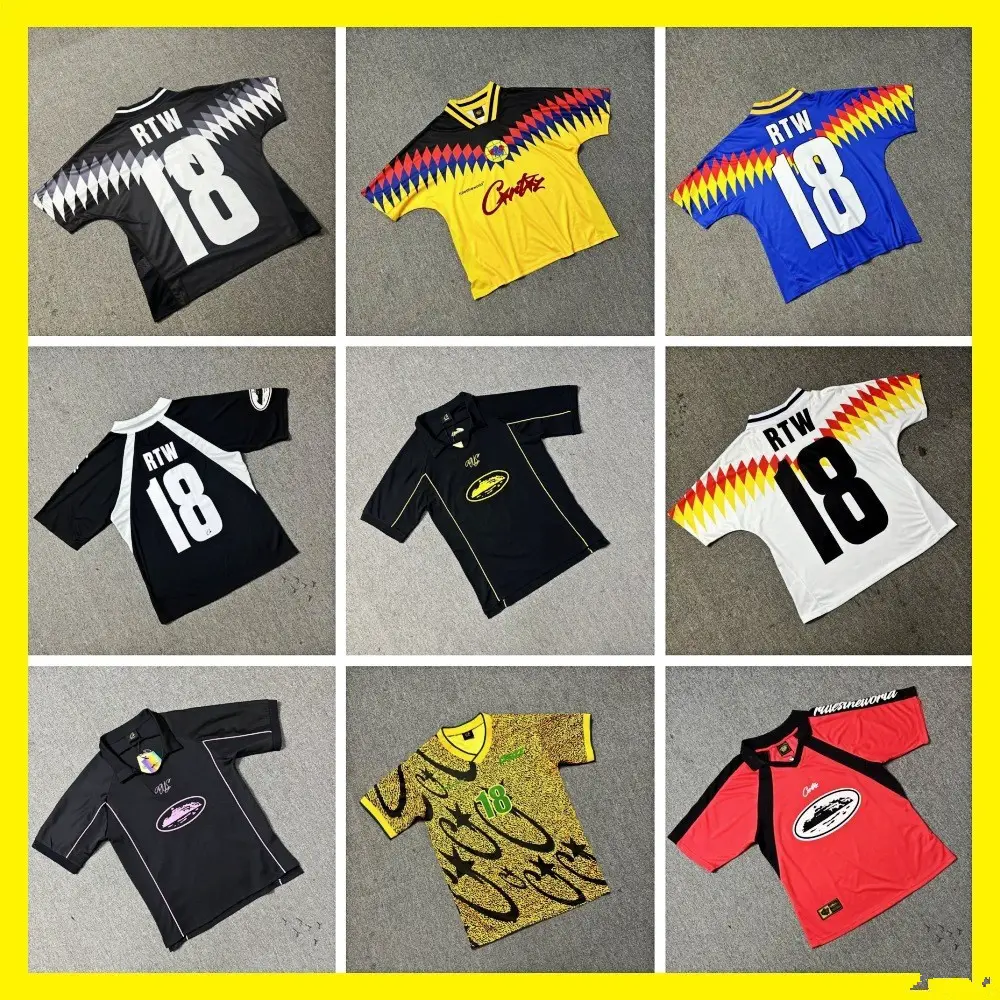Croteiz Export Wholesale European and American High Street Fashion Brand Sports Short-Sleeved T-Shirt Football Uniform Breathable Polo Shirt Couple Wear