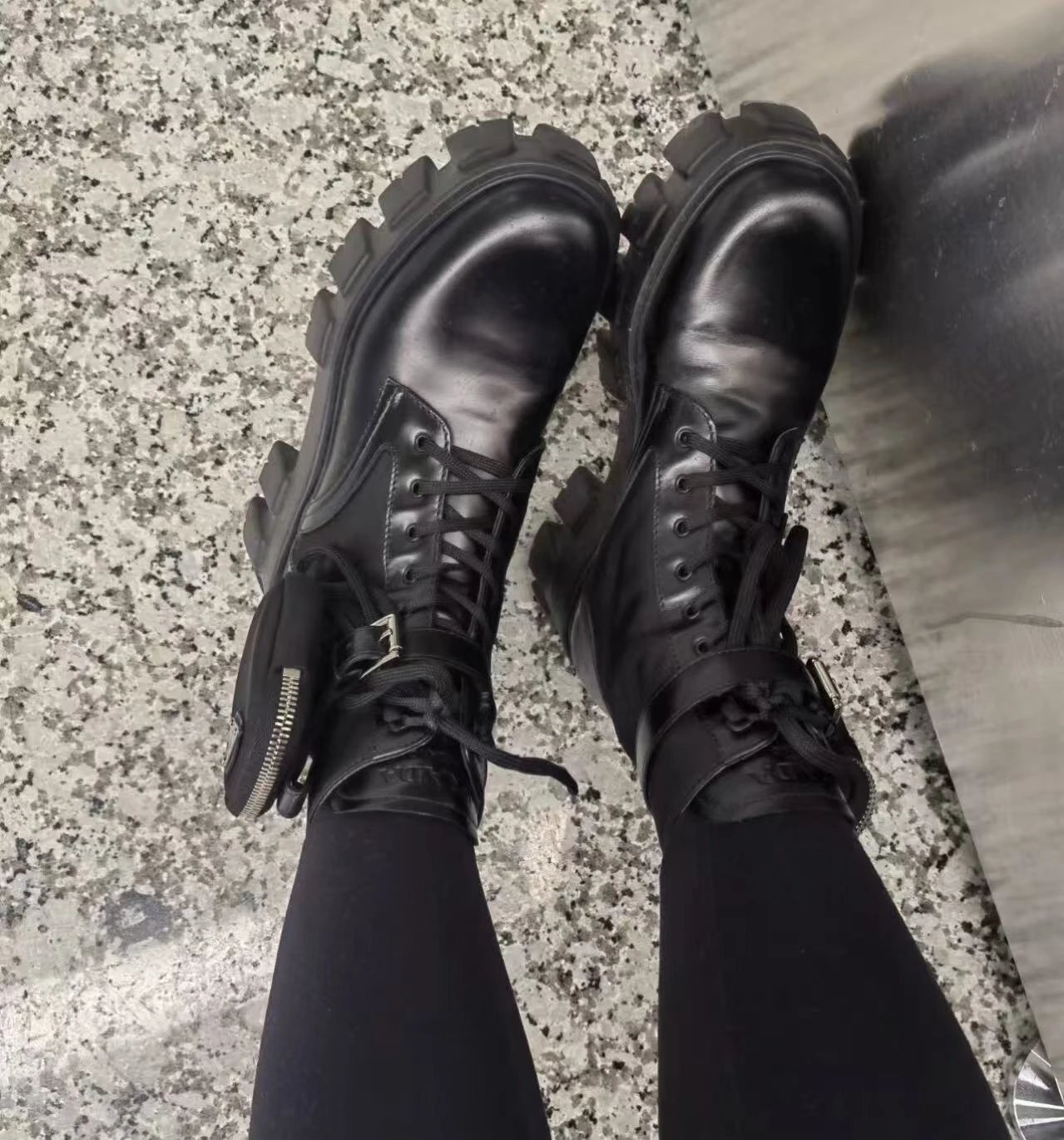 Prada Combat Boots