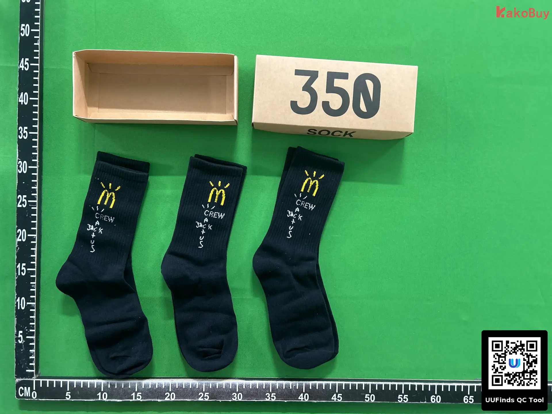 Travis Scott x McDonald's Crew Socks Black