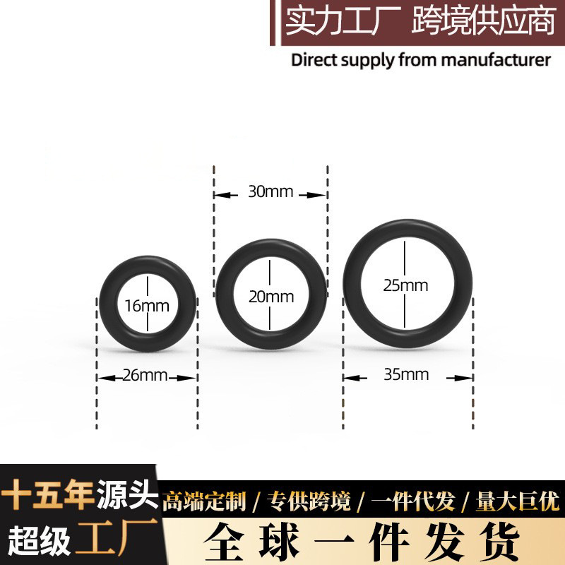 Silicone Triple Lock Ejaculation Ring, Three-Ring Special Delay Penis Foreskin Blocker, Male Sex Toy for Teasing