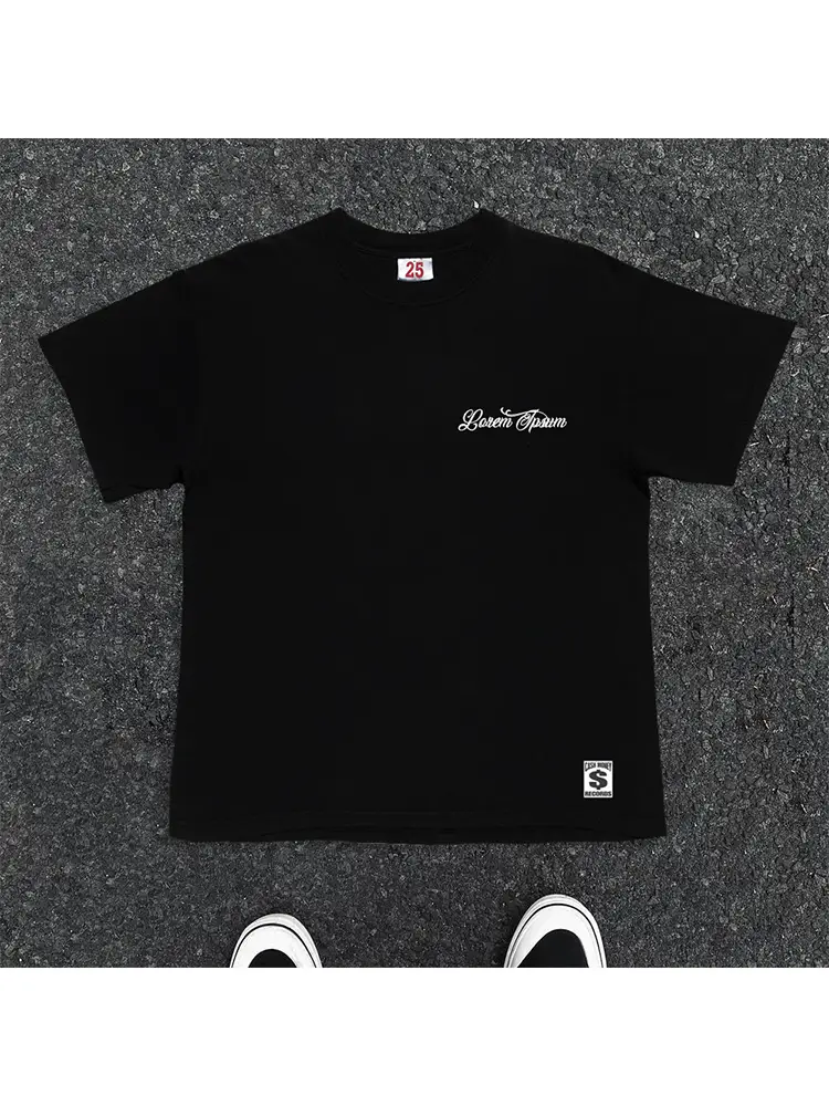 Wang Youbing Studio 220g Breathable Regular Fit! Unisex Couple Loose Niche Design Men's Short Sleeve T-Shirt