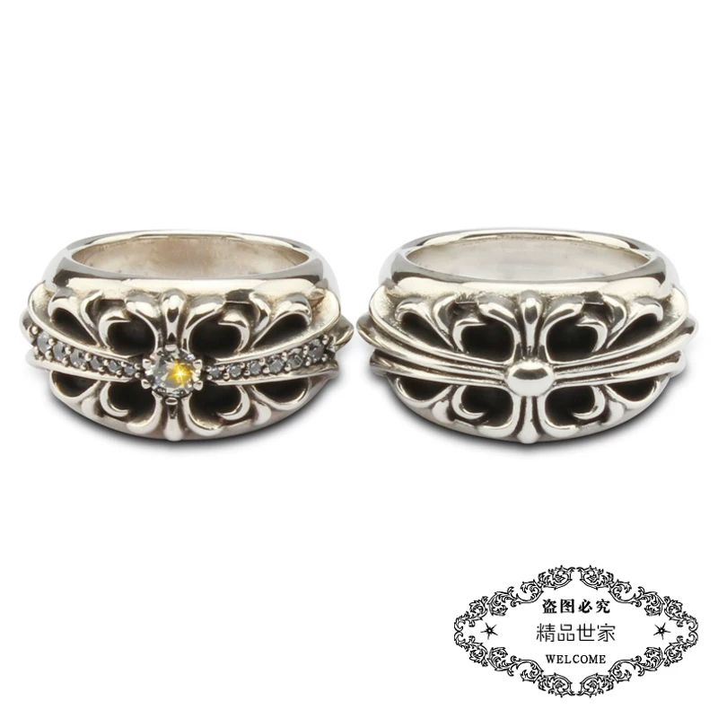 ROCK HEARTS Keeper Ring Punk Ring S925 Solid Silver Wei Xue Xie Tingfeng Same Style