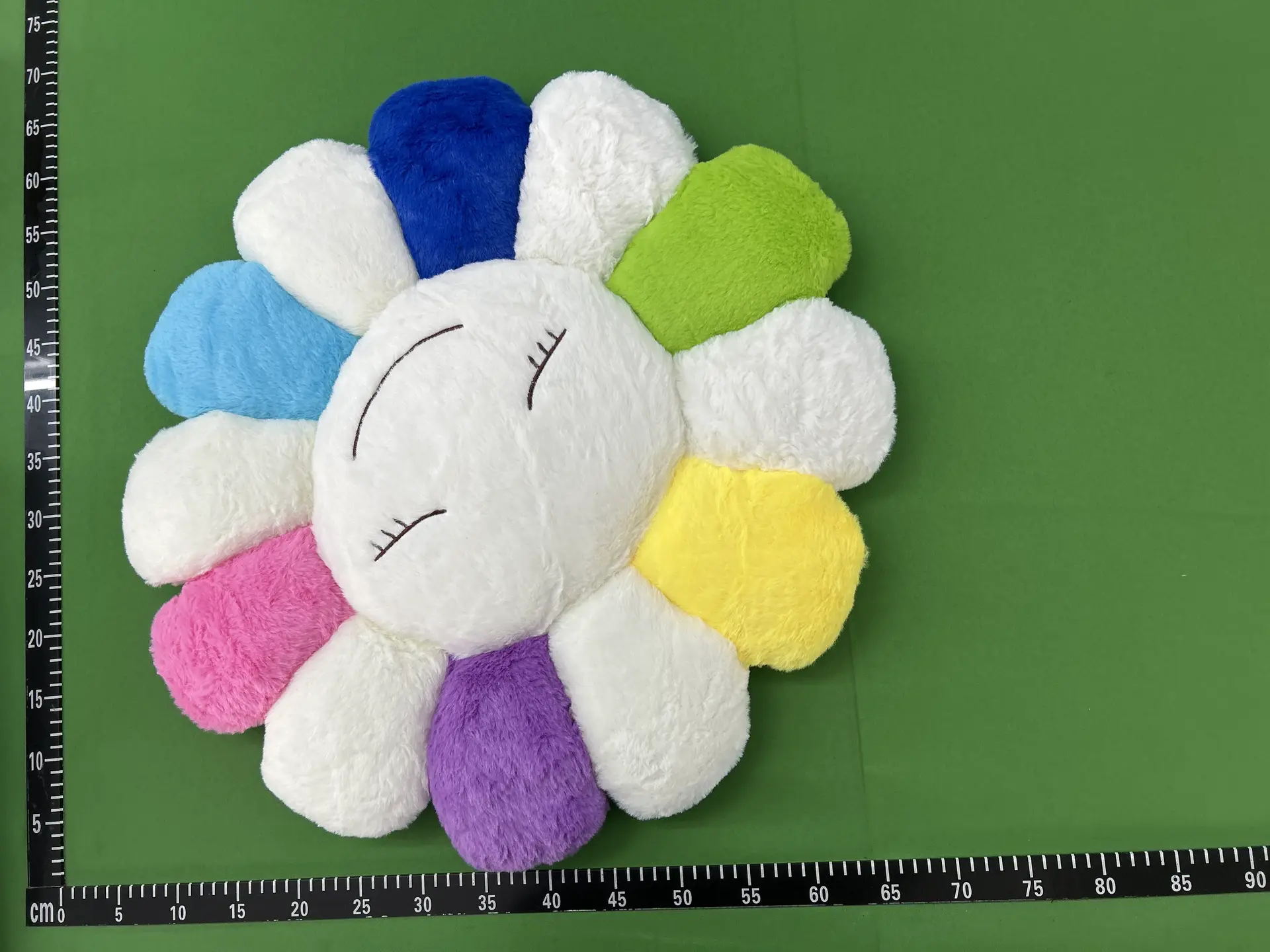 Multicolor Flower Plush Pillow