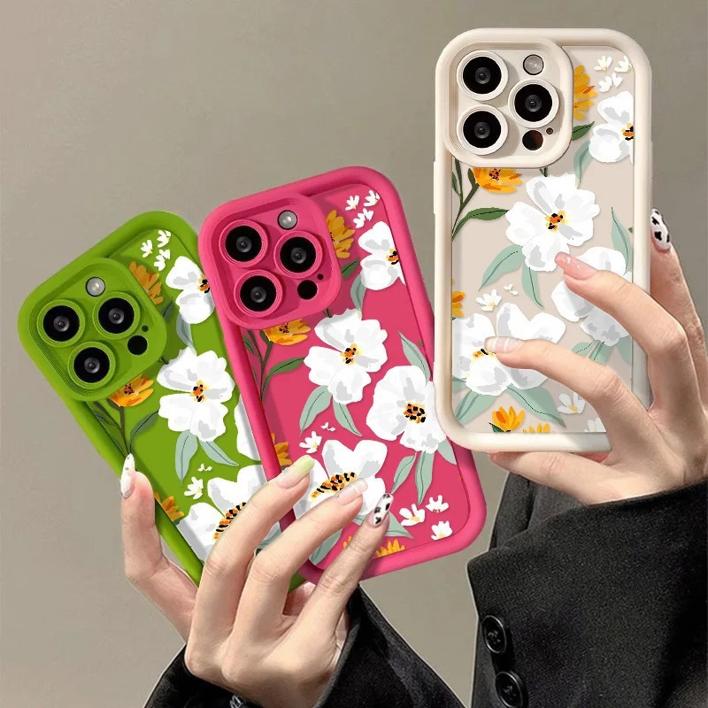 Jasmine Suitable for Iphone15Promax Mobile Phone Case Apple 14 Flowers 13 Small Fresh 12 Silicone Soft Case 11