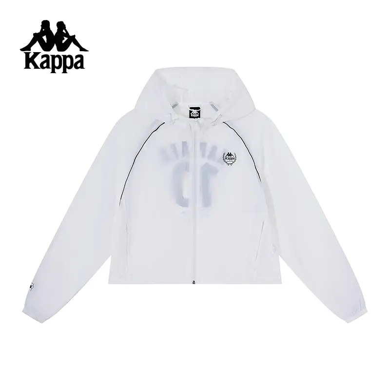 Kappa Kappa Back to Back 2025 New arrival Windproof Jacket for Women Summer Woven Sun Protection Clothing Water Repellent Outwear jacket