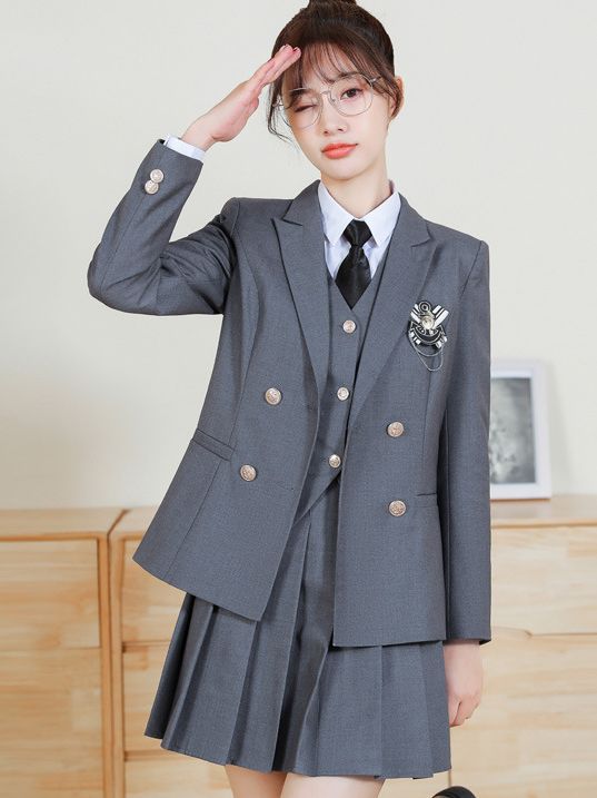 Seven Valley Niang Bar KTV Waiter Male and Female Same Style Academic Style jk Uniform Beauty Shop Hairdresser Professional Dress