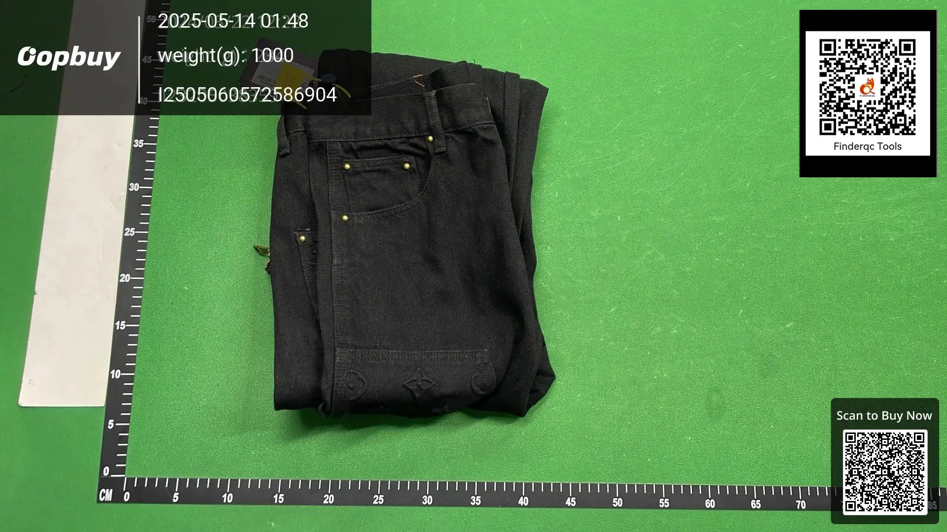 Louis Vuitton Monogram Denim Jeans Black