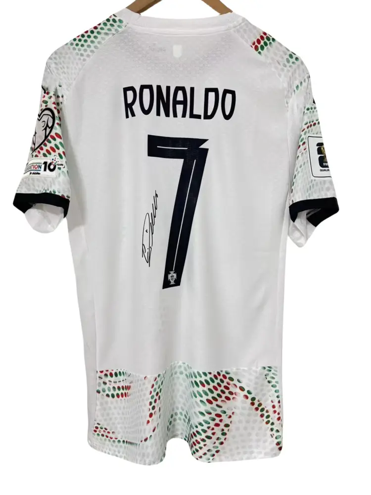 25 Portugal Ronaldo football jersey printed signature shirt