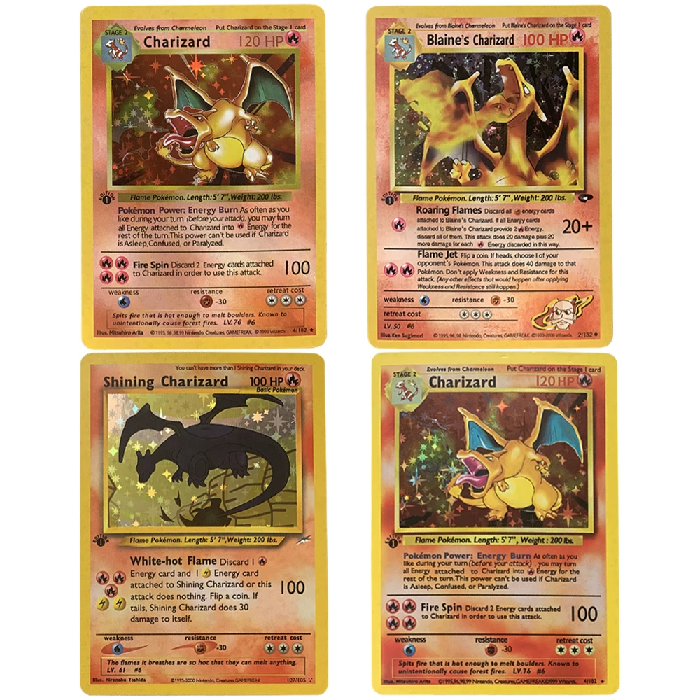 Basis Set 1996 Jaar Engels KaartenDIY Game Shining Charizar