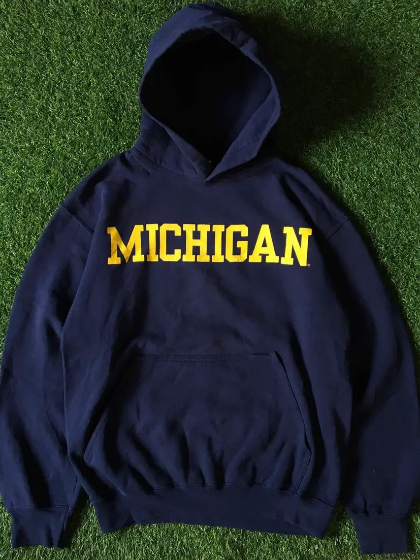 Michigan Large Size European and American Oversize Design Niche European and American Street Style Hooded Sweatshirt for Men and Women Couples