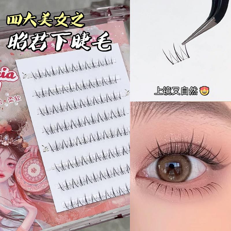 Fei Xi's Four Beautiful Women's Lower Eyelash Breaking Natural Single False Eyelash Zhaojun Diao Chan Yuhuan Xi Shi Eyelash