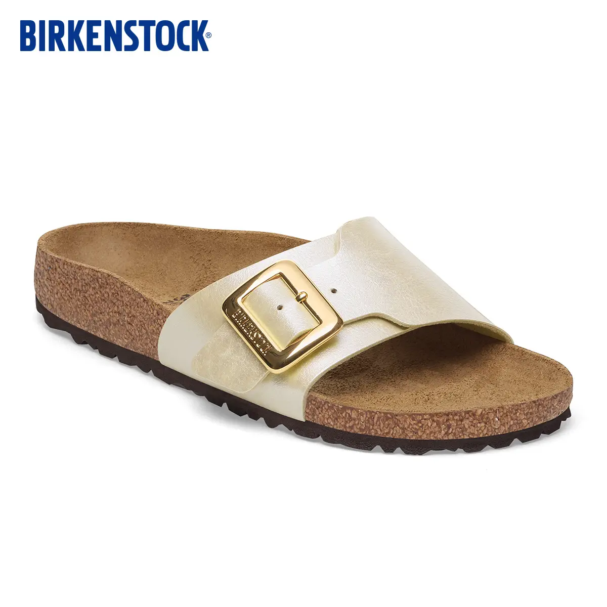 Birkenstock German Import New Women's Fashion Pearlescent Cork Catalina Single-Buckle Slippers