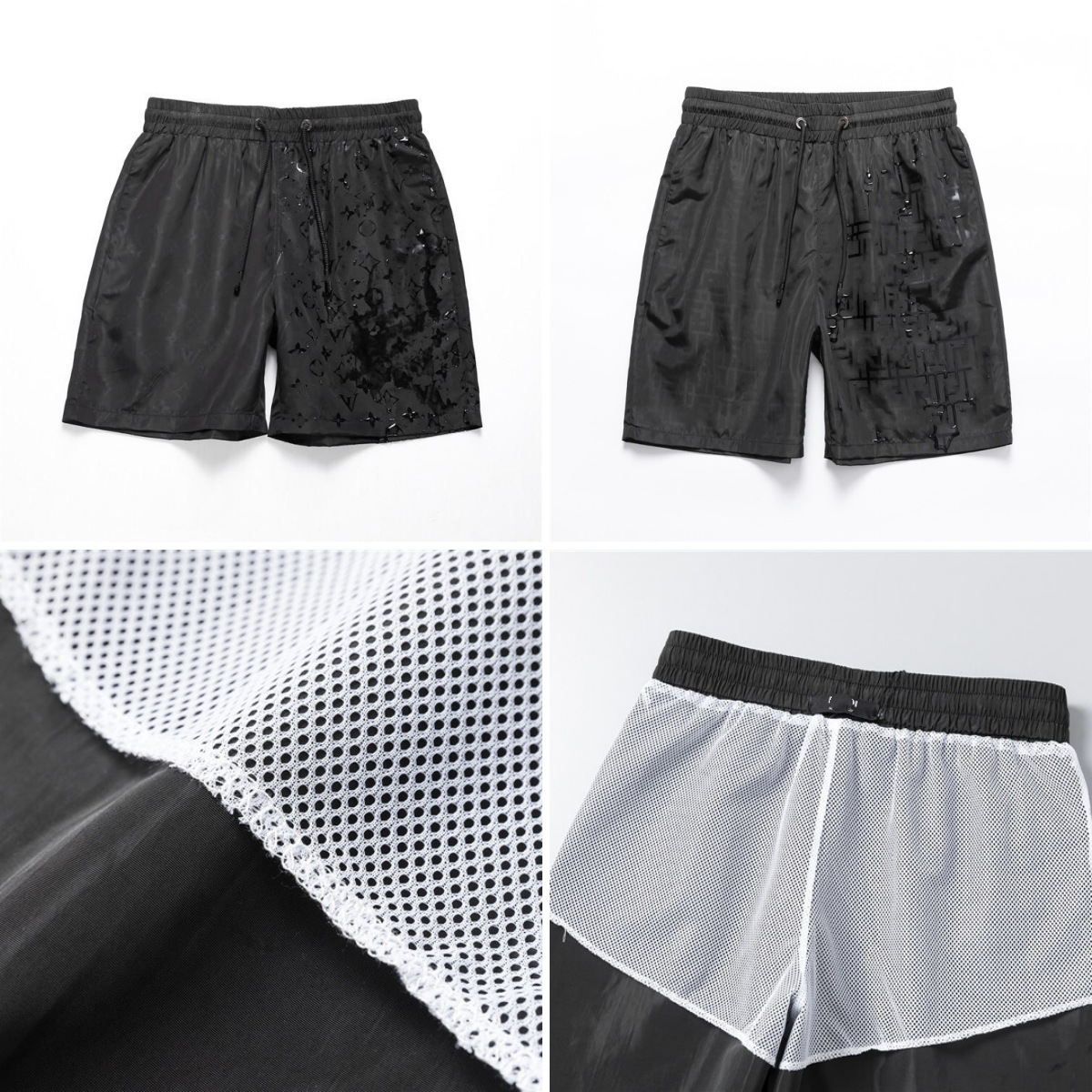 Correct Version of Quick-Dry Beach Shorts That Reveal Logo When Wet, with Inner Mesh, New Summer Style for Men QC-foto från 1688 på Qualit.ly
