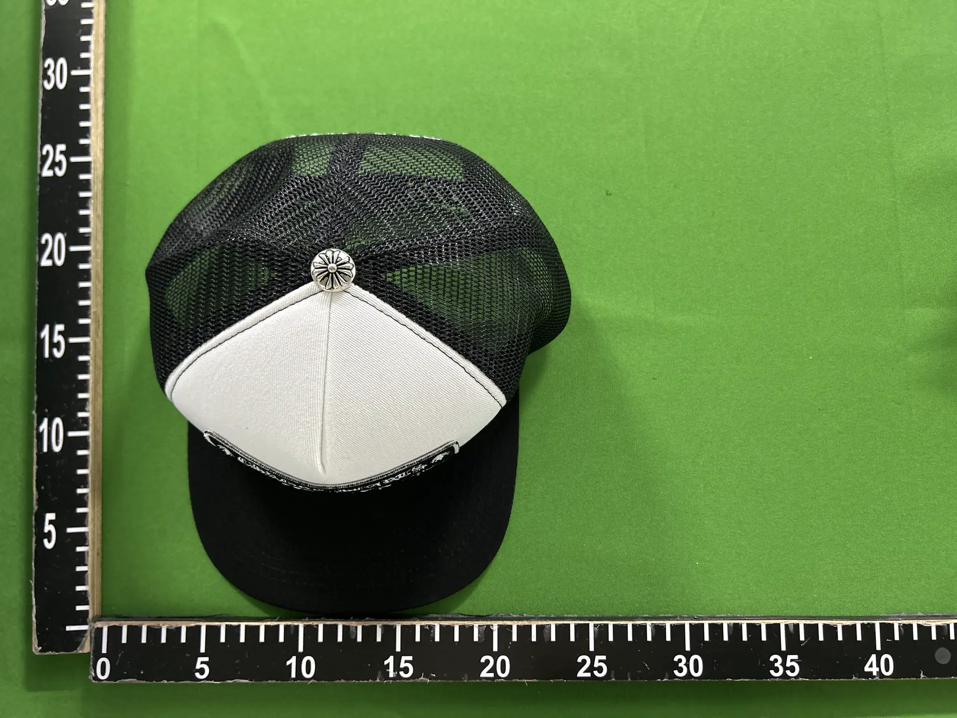 Chrome Hearts Trucker Hat Black White