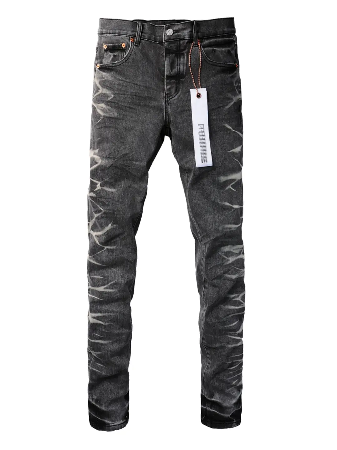 PUR jeans pants torn jeans American High Street Ripped Gray Denim pants