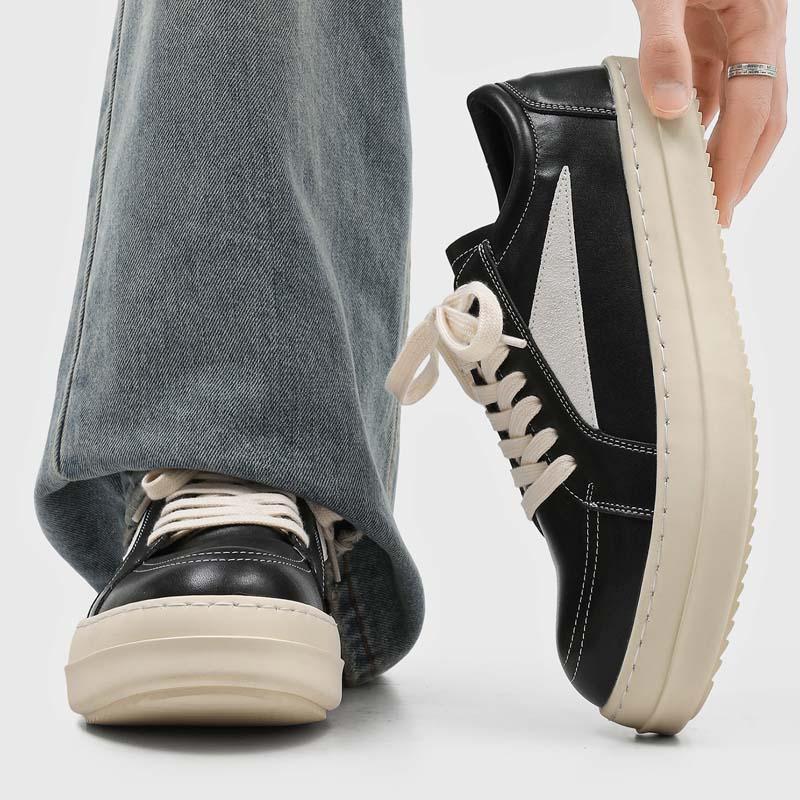 European Station Ro Casual Sports Shoes for Men, New Spring and Autumn Low-Top Versatile Inverted Triangle Thick-Soled Height-Increasing Sneakers 25109 QC-foto från 1688 på Qualit.ly