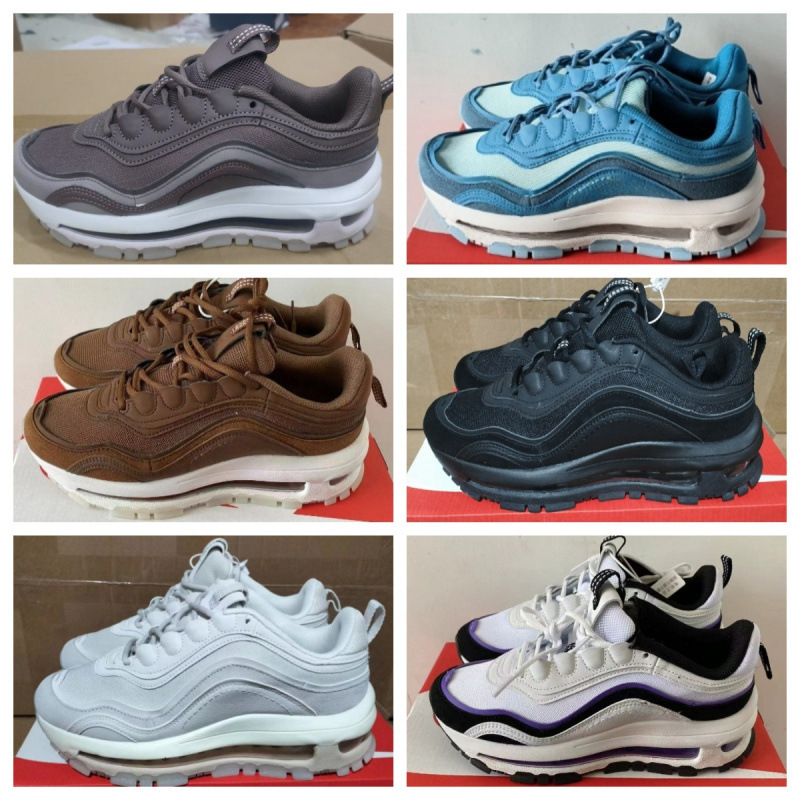 Putian Pure Original MAX 97 Second Generation Small Hook Bullet Retro Full Palm Air Cushion Running Shoes for Men and Women Jogging sneaker