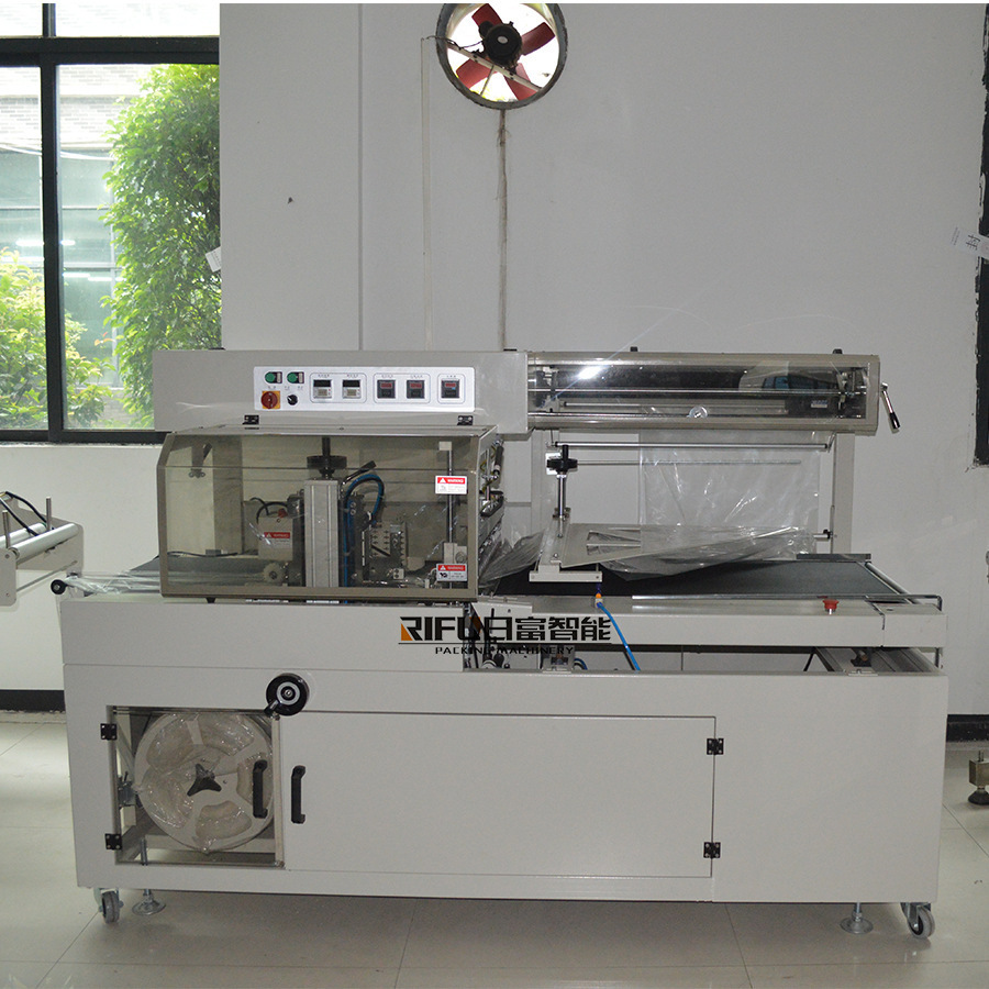 Automatic Heat Shrinkable Film Shoe Box Sealing and Cutting Machine Express Bag Edge Sealing Machine Pof Shrink Mask Edge Sealing and Shrinking Machine
