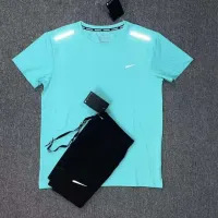 Spot Sports Student Sports Short-Sleeved Suit Summer Running Track and Field Training Mesh Quick-Drying Short-Sleeved Quarter Shorts Cross