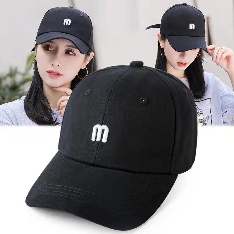 Spring new hat m standard men's and women's outdoor Korean baseball cap sunscreen letters cap couples casual cap