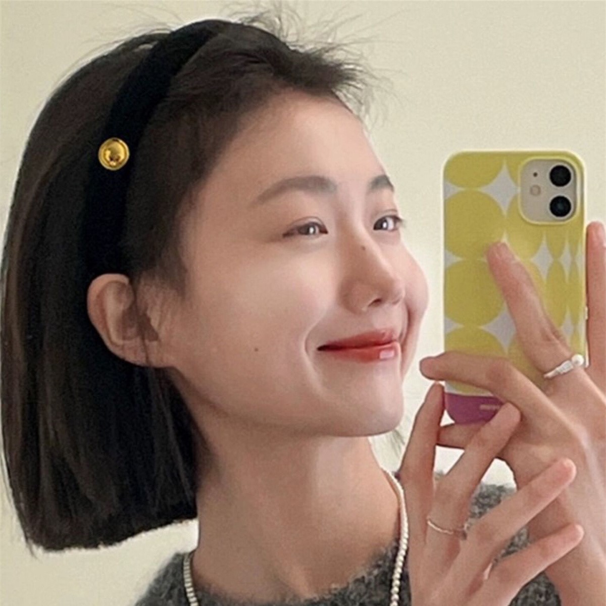 French retro gold standard velvet headband Internet celebrity hairpin 2023 new high Skull top face washing headband temperament hair accessories for women