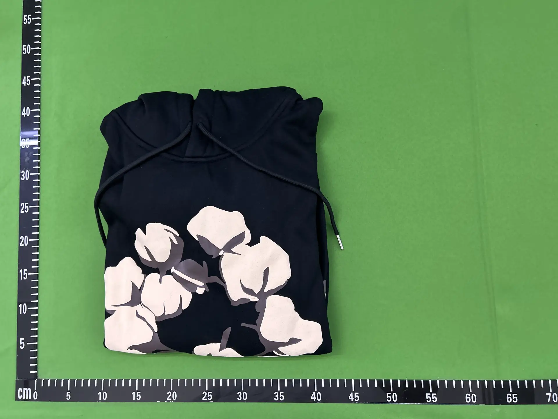 m*m Wood*Cotton*Flower Hooded Sweatshirt Drawstring Casual Set