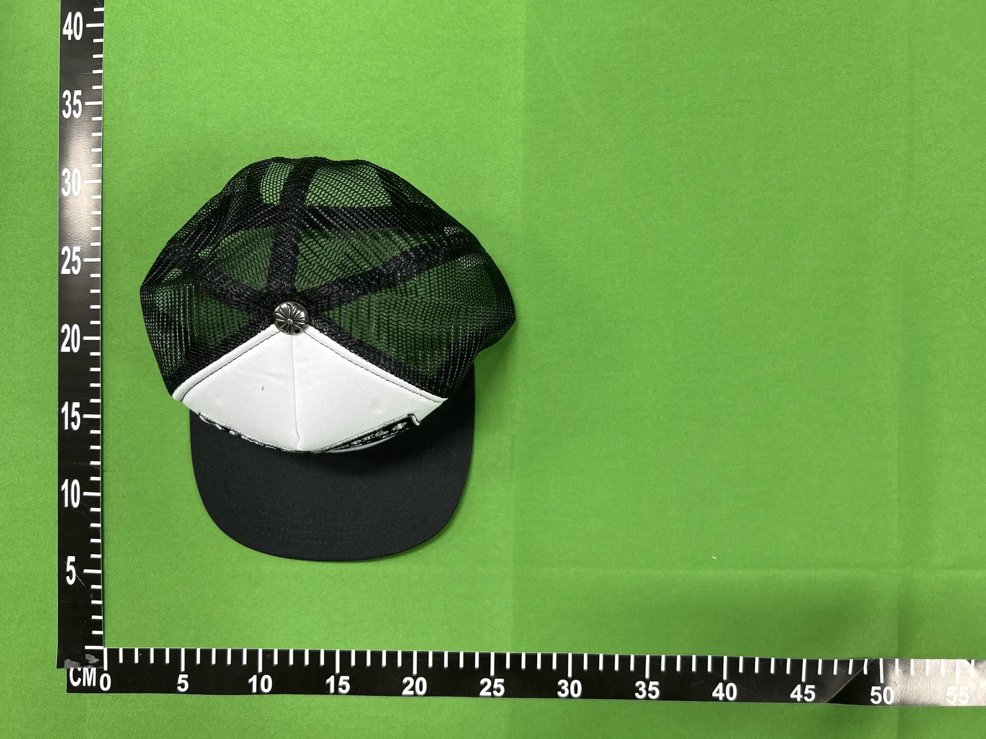 Chrome Hearts Trucker Hat Black White