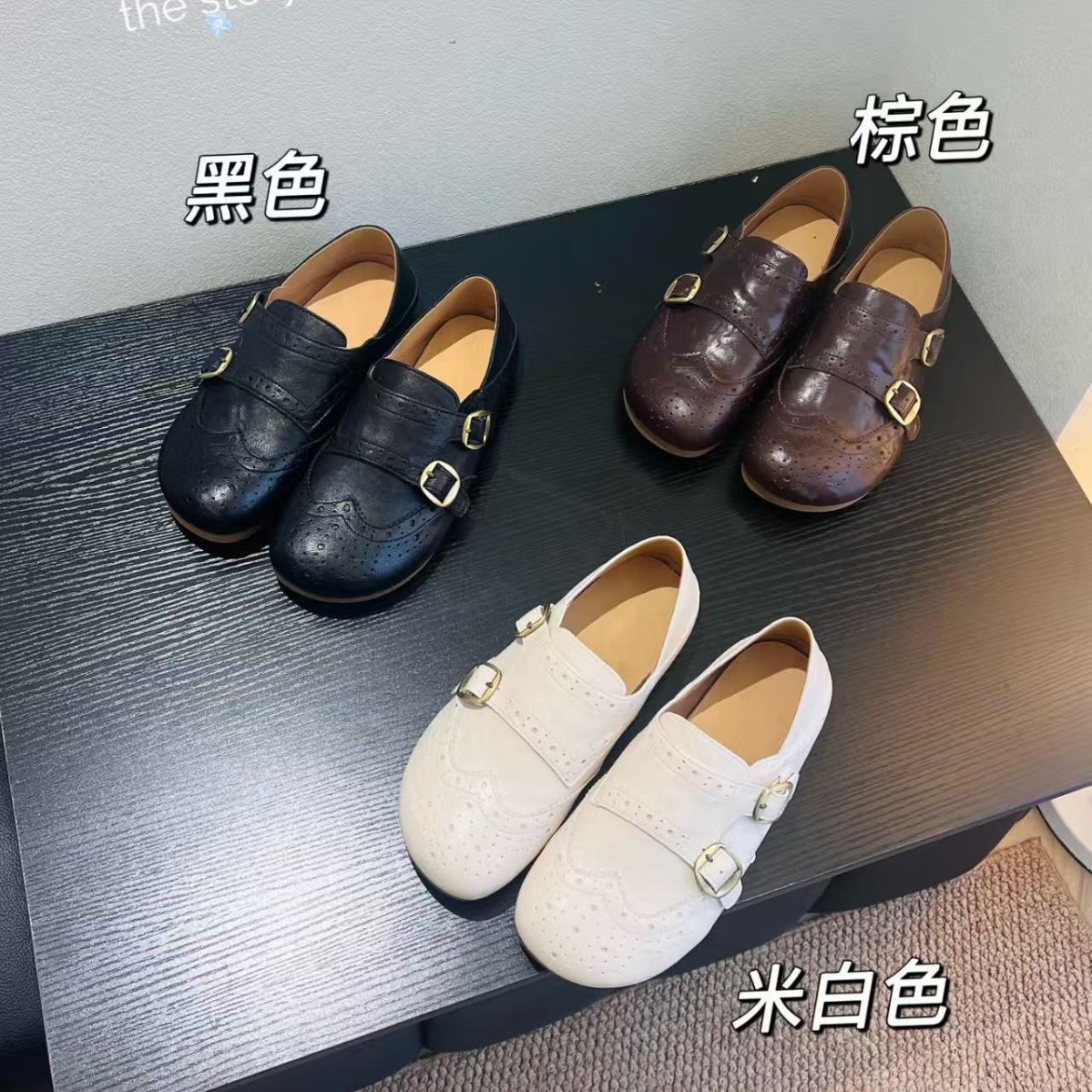 British Style Genuine Leather Retro Carved Loafers for Women 2026 Spring New Style Comfortable Lightweight Soft-Soled Brogue Leather Shoes